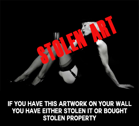 Stolen marylin with glass